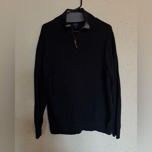 J. Crew Men's Black Zip-Up Sweater